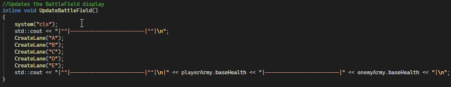 Display Updating Code Snippet 1