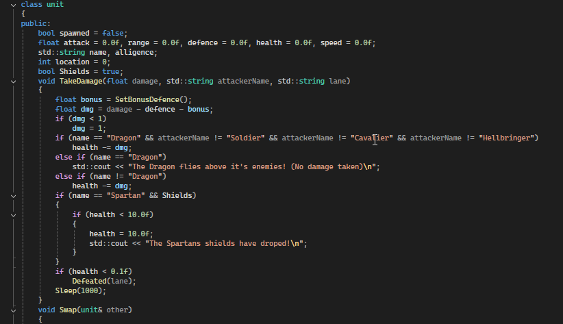 Unit Class Code