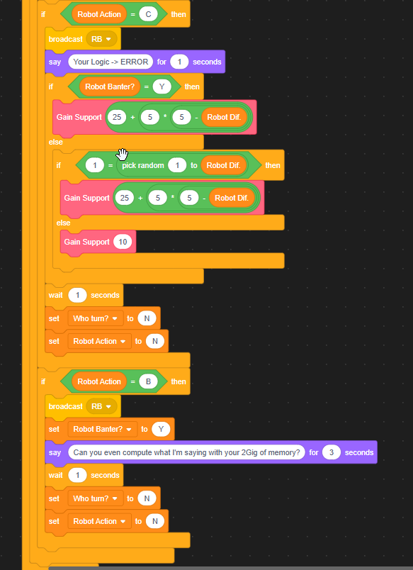 Robot Actions Blocks 3