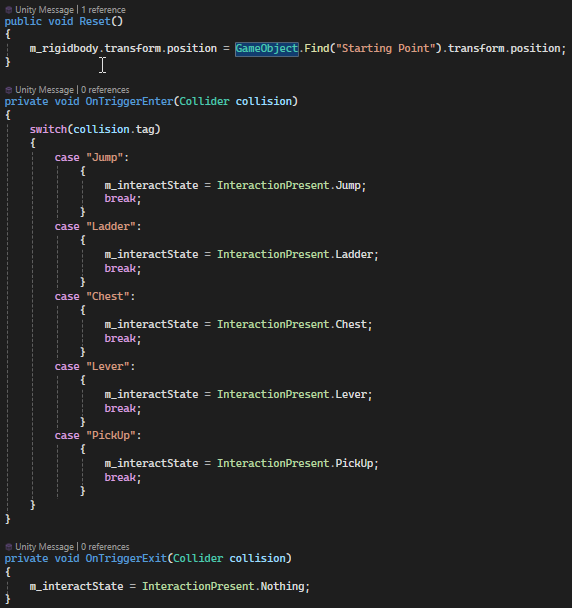 Interaction Check Code Snippet