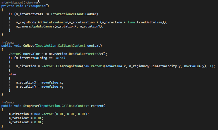 Movement Code Snippet