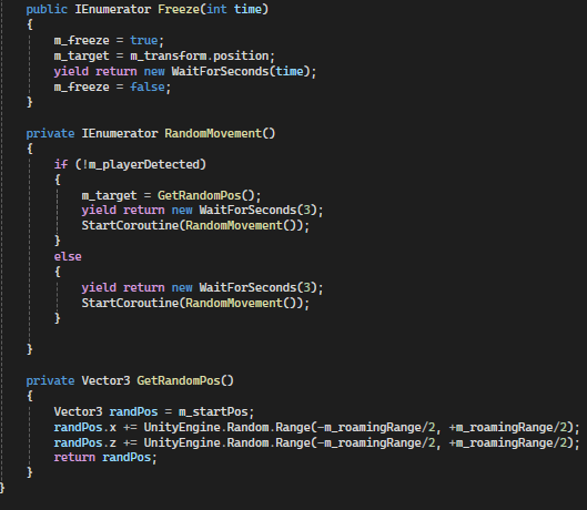 Creature Movement Code Snippet