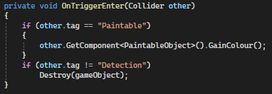 Paint Projectiles Code Snippet