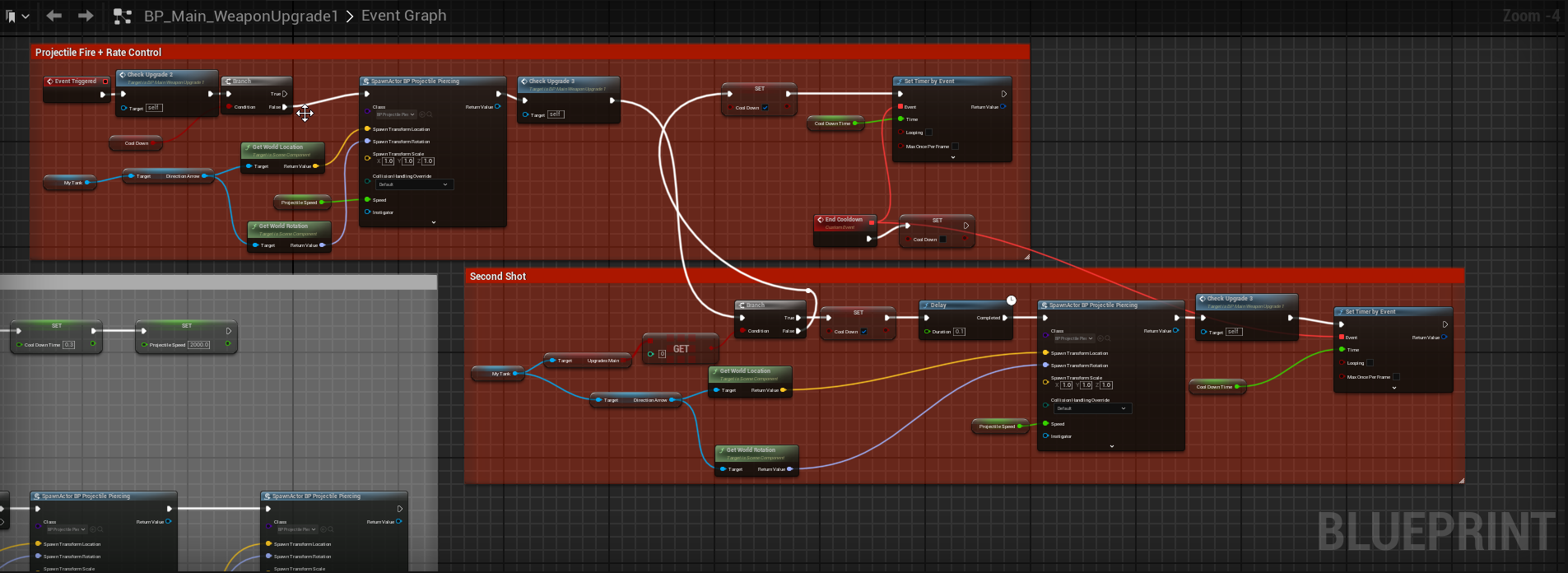 Main Weapon Fire Blueprint Snippet