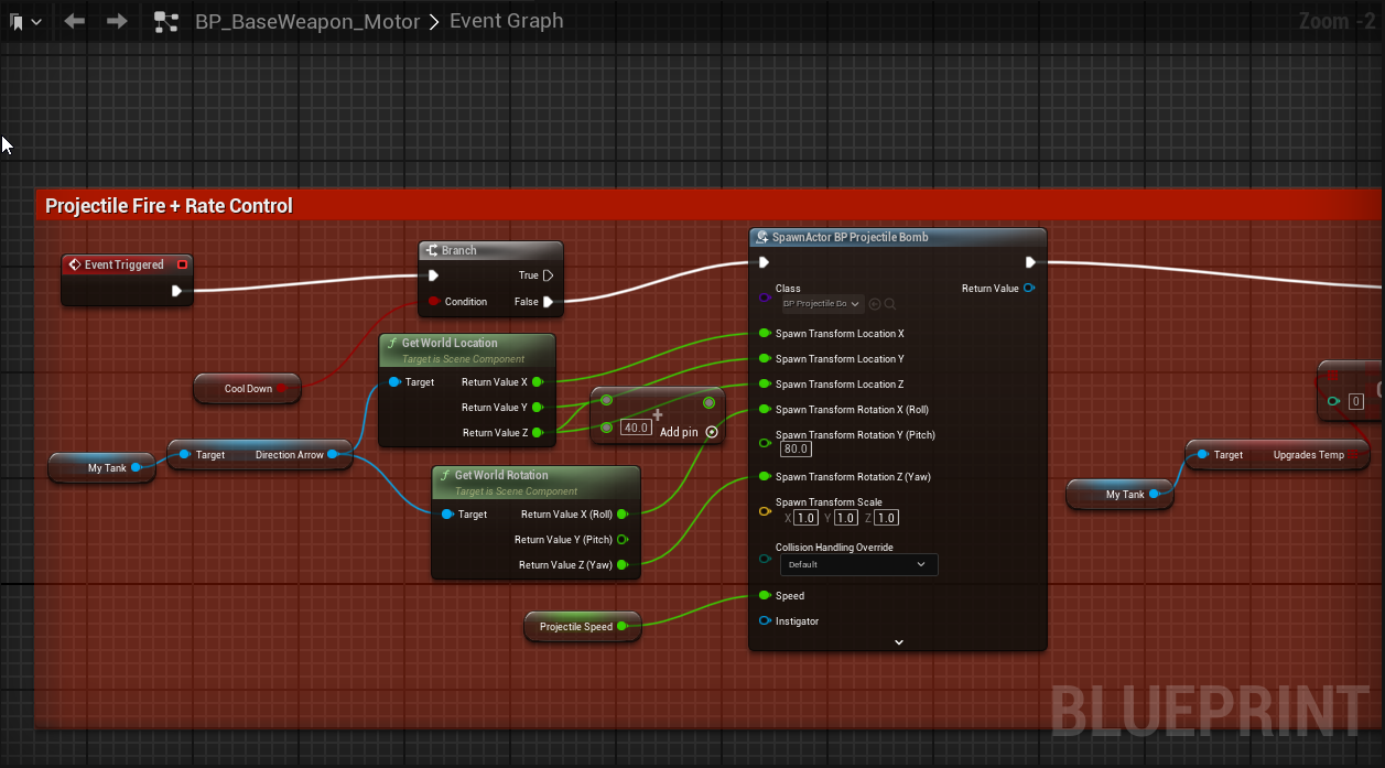 Motor Weapon Blueprint Snippet
